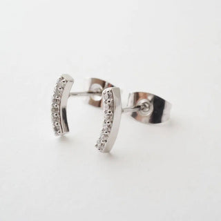 Crystal Arc Earrings