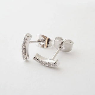 Crystal Arc Earrings