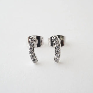 Crystal Arc Earrings