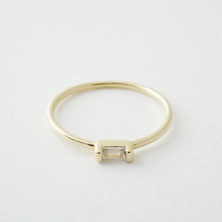 Crystal Baguette Ring