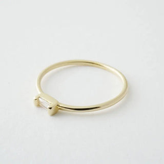 Crystal Baguette Ring