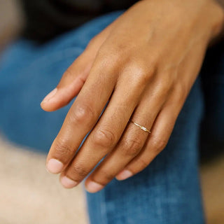 Crystal Baguette Ring