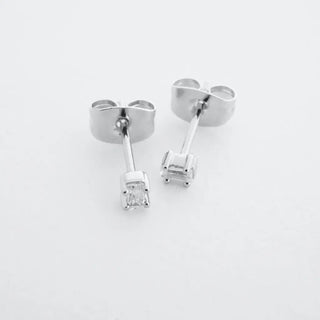 Crystal Baguette Studs