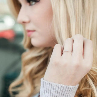 Crystal Baguette Twist Ring