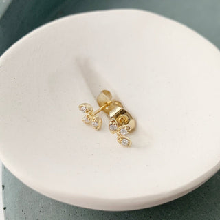 Crystal Lotus Studs