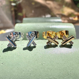 Crystal X Studs