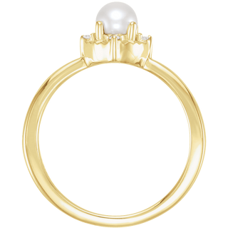 Pearla Diamond Halo Ring