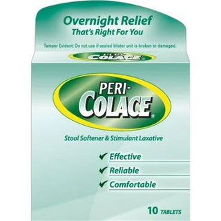 Colace 2-In-1 Tablets Stool Softener & Stimulant Laxative - 10 Count