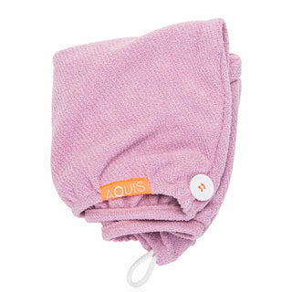 Aquis Essentials Lisse Crepe Microfiber Hair Turban - Pink