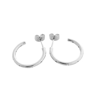 Dotted Crystal Hoops - Final Sale
