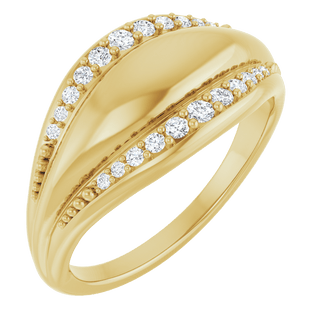 Éclat Ligne 14K Gold Natural Diamond Band – 1/5 CTW