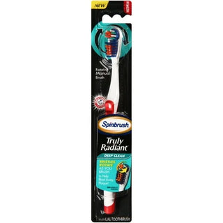 Arm & Hammer Spinbrush Truly Radiant Deep Clean Medium Manual Toothbrush