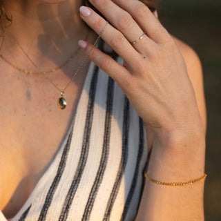 Elena Cuban Chain Bracelet