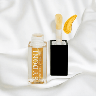 EMBRACE LIP OIL-SHEER YELLOW with JOJOBA AND SUNFLOWER OILS Net. Wt. 0.16oz 4.8ml
