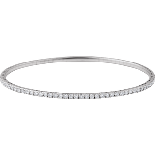 Étoile 14K Gold Flexible Diamond Bangle – 1 CTW
