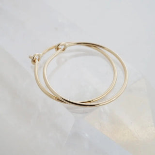 Everyday Hoops, 14k Gold