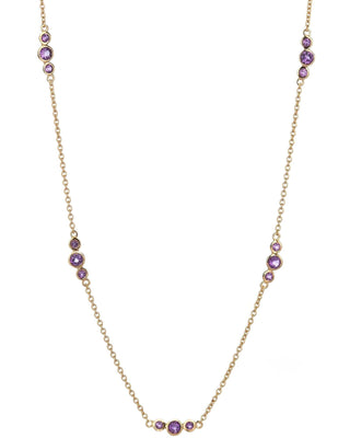African Amethyst Bubbles Necklace