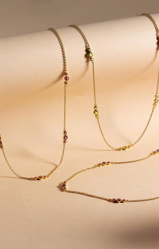 African Amethyst Bubbles Necklace