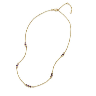African Amethyst Bubbles Necklace