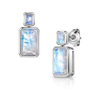 Angelina Rainbow Moonstone Earrings