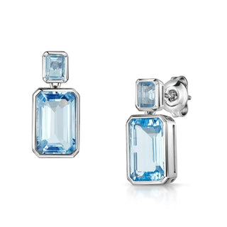 Angelina Sky Blue Topaz Earrings