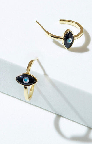 Divine Eye- Lucky Eye Hoop Earrings