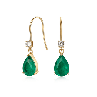 Envy- Emerald Drop Earrings