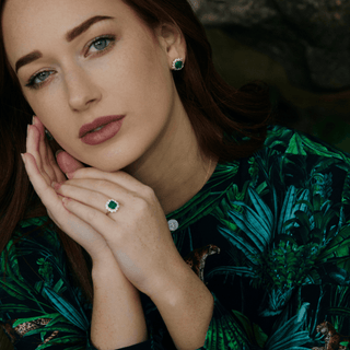 Envy- Emerald Princess Earrings