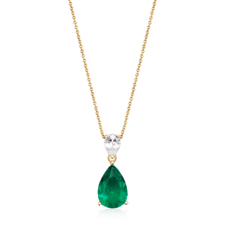Envy- Emerald Drop Necklace