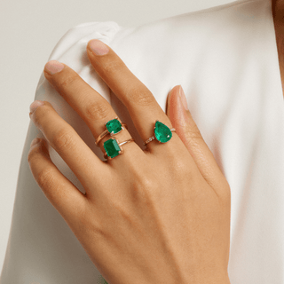 Envy- Emerald Drop Ring