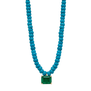 Envy- Turquoise Emerald Fusion Necklace