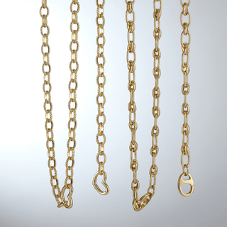 Golden Hour- Fancy Oval Link Bracelet