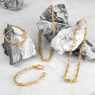 Golden Hour- Oval Link Bracelet