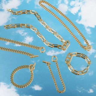 Golden Hour- Wheat Link Bracelet