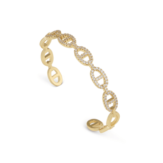 Monaco Gold Cuff Bangle
