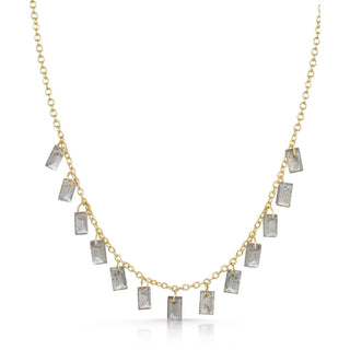 Baguette Charms Labradorite Necklace