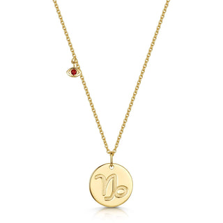 Capricorn Double-Sided Zodiac & Constellation Necklace