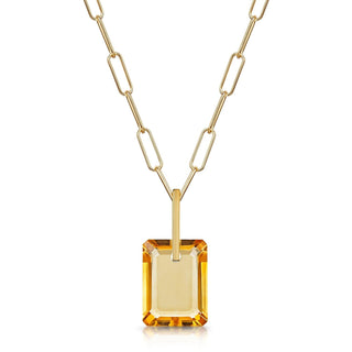 Citrine Slab Necklace