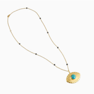 Divine Eye Copper Turquoise Necklace (Large)