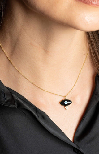 Divine Eye- Dew Drop Lucky Eye Necklace