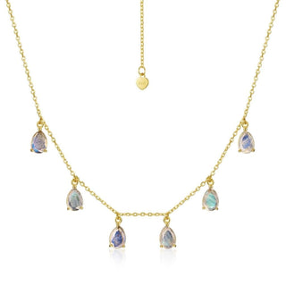 Labradorite Raindrop Necklace