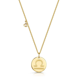 Libra Double-Sided Zodiac & Constellation Necklace