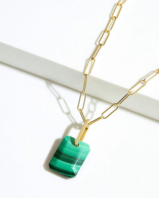 Malachite Slab Necklace