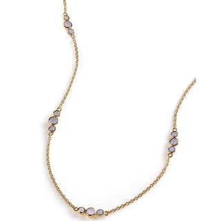 Malaika Rainbow Moonstone Bubbles Necklace
