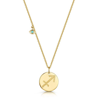 Sagittarius Double-Sided Zodiac & Constellation Necklace