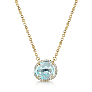 Sky Blue Topaz Island Necklace