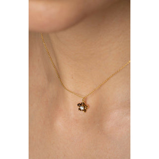 Smoky Quartz Daisy Necklace