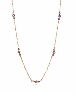 African Amethyst Bubbles Necklace