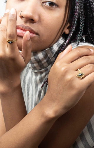Divine Eye- Vintage Lucky Eye Charm Ring