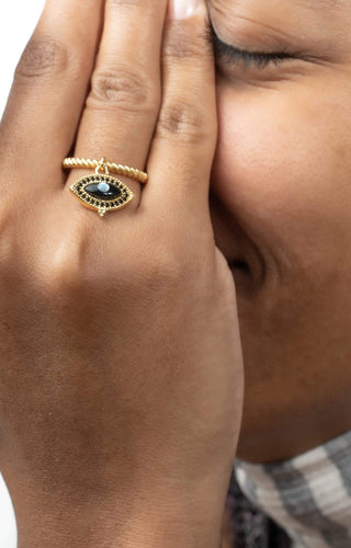 Divine Eye- Vintage Lucky Eye Charm Ring